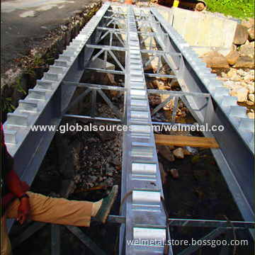 Galvanized bridge steelwork